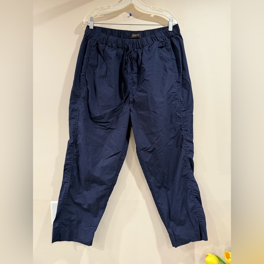 🔥Quince women’s Navy Pants Sz  L Like New🔥